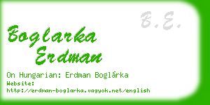 boglarka erdman business card